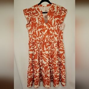 3/$30, NWT Hotouch Sun Dress, Tropical Pattern, Pockets, Size 2XL